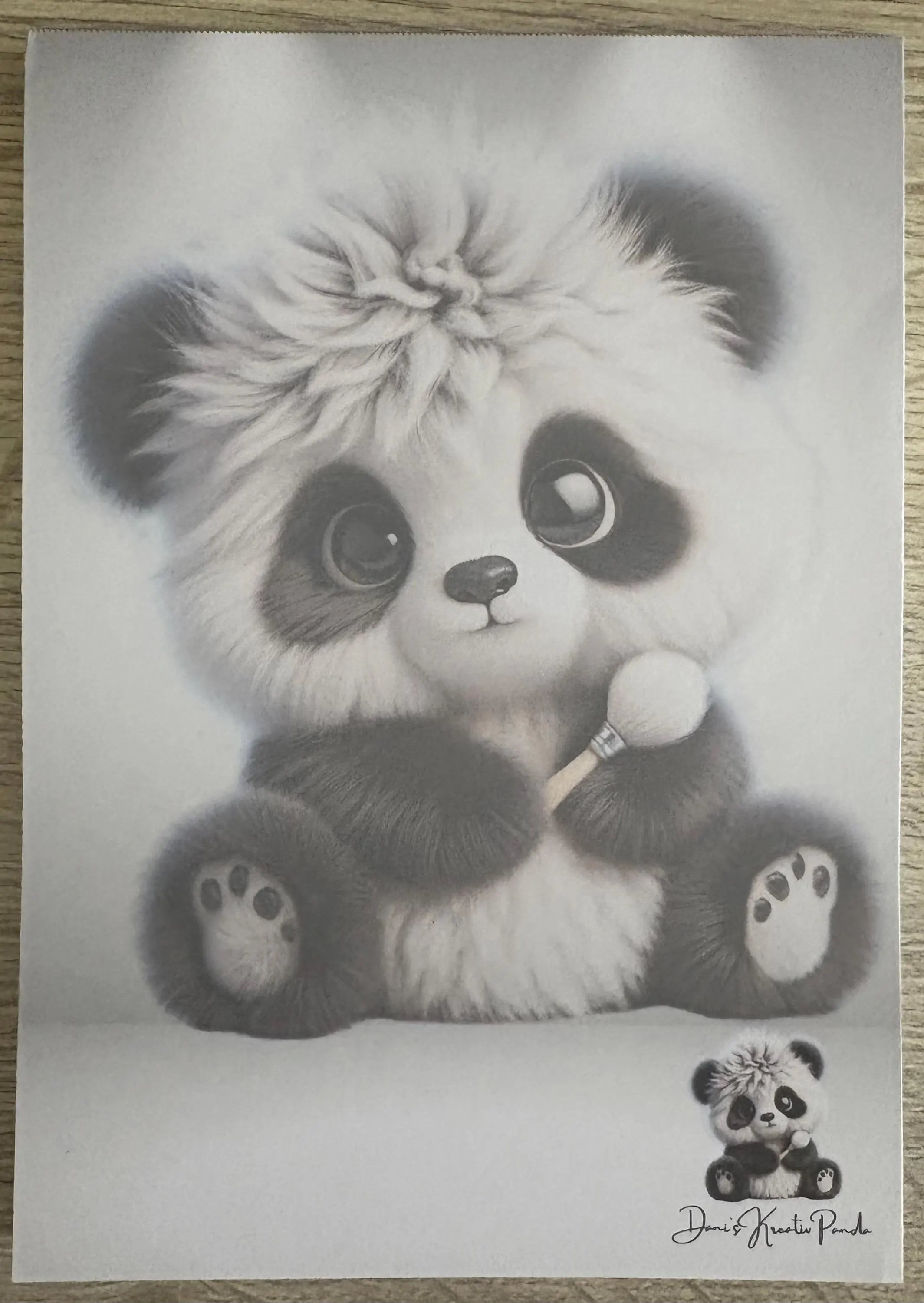 Notizblock A6 Süßer Pandabär (Notiz3)